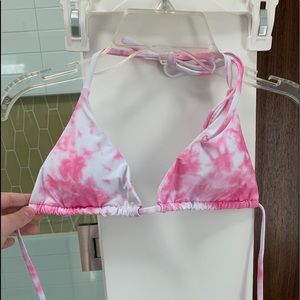 pink tie dye bikini